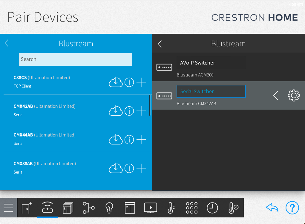 Blustream AV Switching Integration
