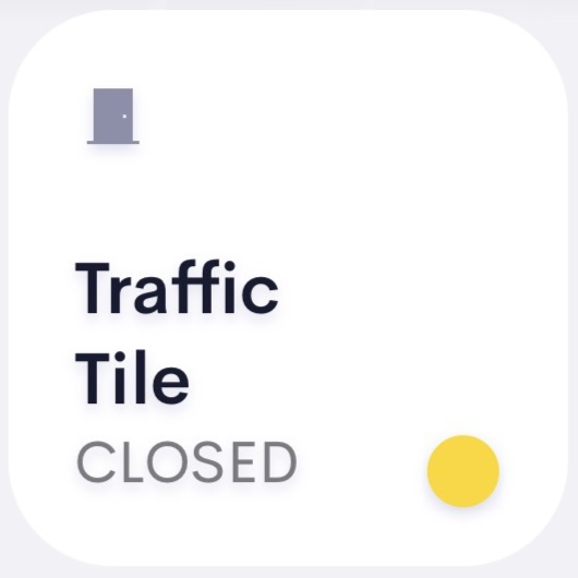 Traffic Light Tile for Crestron Home