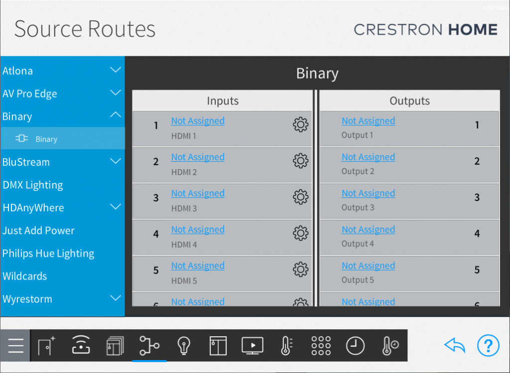 Binary AV Switching Crestron Integration
