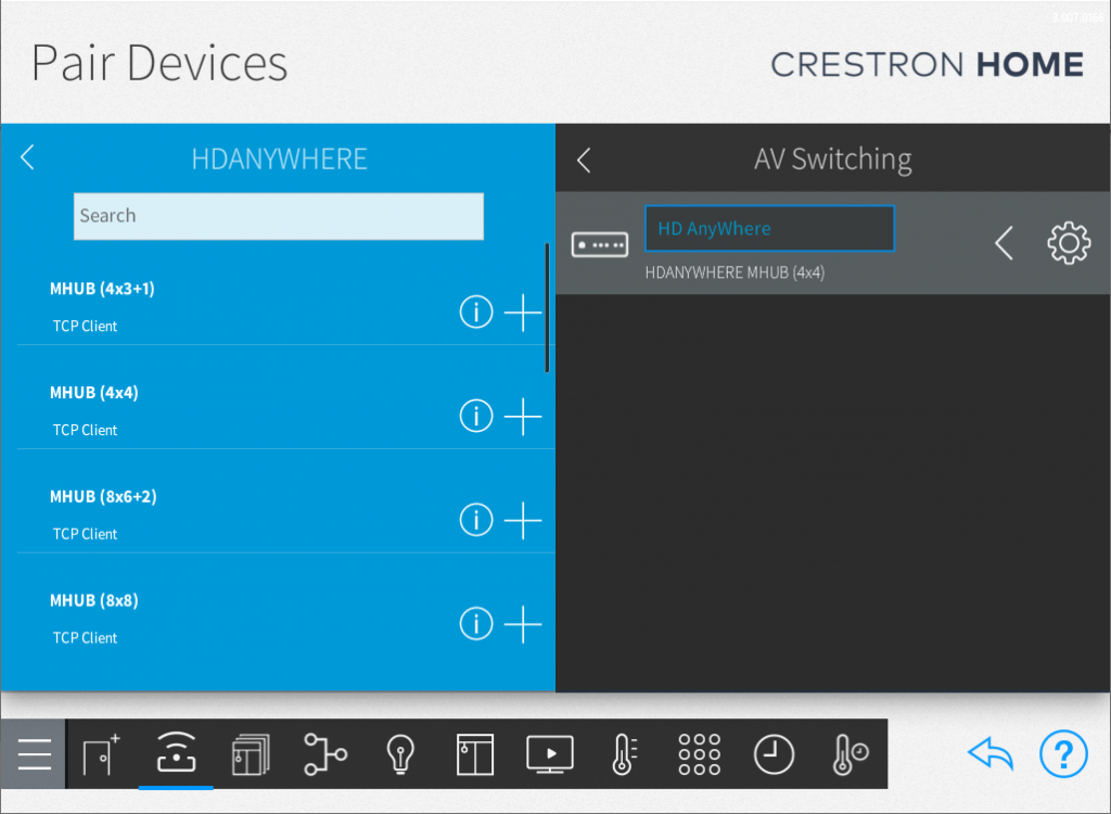 HDANYWHERE AV Switching Integration