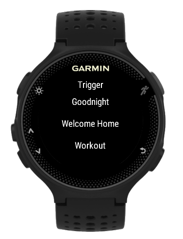 Garmin ConnectIQ Control