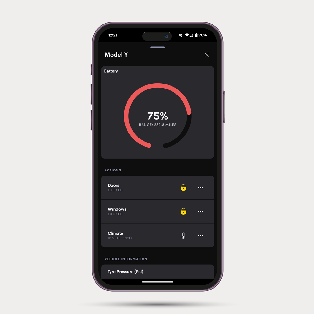 Tesla Vehicle Driver for Crestron Home